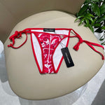 Pre Order Red Dg Luxury Print Bikini Set