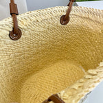 Pre Order Luxury Logo Detail Beach Bag In White