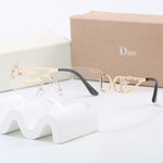 Pre order Luxury Side Letter Logo Gold Frame Sunglasses (4 Colours)