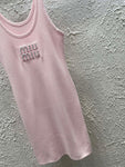 Pre Order Luxury Logo Midi Strap Dress (3 Colours)
