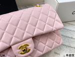 Pre Order Luxury Gold Logo Chain  Pink Bag