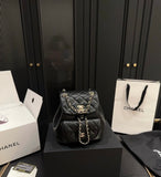 Pre Order Luxury Logo Double Chain  Backpack (6 Colours)
