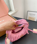 Pre Order Luxury Pleated Design Logo Mini Bag (7 Colours)