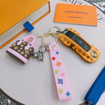 Pre Order Pink Handbag & Bear Luxury Design Combo Keychain