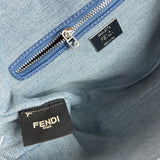 Pre Order Frayed Denim Double Letter Design Handbag