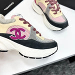 Pre Order Luxury Purple Double C Logo Trainers