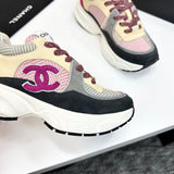 Pre Order Luxury Purple Double C Logo Trainers