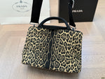 Pre Order Luxury Logo Leopard Handbag With Strap