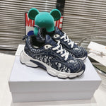 Pre Order Luxury Leather Blue Logo Design Trainers