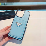 Pre Order Leather Card Holder Luxury Logo Phone Case