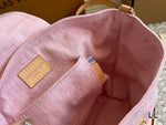 Pre Order Luxury Gold Logo Pink Backpack