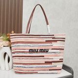 Pre Order Luxury Logo Stripe Beach Bag