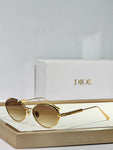 Pre Order Oval Metal Frame With Logo Detail Sunglasses