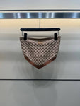 Pre Order Bandeau Luxury Logo Skirt Set