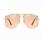 Rose Gold Metal Frame Aviator Sunnies
