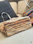 Pre Order Luxury Crochet Logo Stripe Handbag