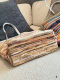 Pre Order Luxury Crochet Logo Stripe Handbag