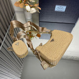 Pre order Crochet Luxe Cross Body Bag In Beige
