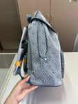 Pre Order Luxury Denim Logo Design Bucket Backpack