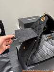 Pre Order Luxury Triangle Denim Bucket Bag (2 Colours)