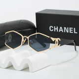 Pre Order Luxury Metal Frame Logo Cat Eye Sunglasses (5 Colours)