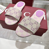 Pre Order Luxury FlatDouble G Logo Slides