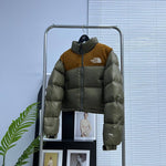 Pre Order Cropped Puff Coat In Khaki