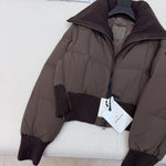 Pre Order Cropped Cord Style Luxury Logo Jacket