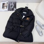 Pre Order Luxury Logo Belted Puffer Coat