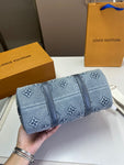 Pre Order Luxury Denim Logo Design Crossbody Bag