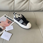 Pre Order Luxury Side Logo Design Frayed Platform Trainers