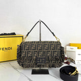 Pre Order Frayed Denim Double Letter Design Handbag