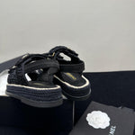 Pre Order Crochet Luxury Gold Logo Sandals