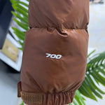 Pre Order Cropped Puff Coat In Brown