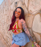 Rose Gold Metal Frame Aviator Sunnies