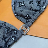 Pre Order Charcoal Luxury Logo Bikini Set