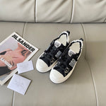 Pre Order Luxury Side Logo Design Frayed Platform Trainers