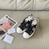 Pre Order Luxury Side Logo Design Frayed Platform Trainers