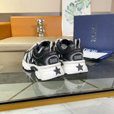 Pre Order Luxury White Logo Trainers In Black/White