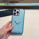 Pre Order Leather Card Holder Luxury Logo Phone Case