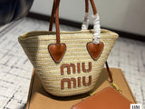Pre Order Luxury Double Logo Beach Bag