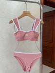 Pre Order Luxury Logo Blush Pink Bikini Set