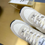 Pre Order Tweed Cream Logo Trainers