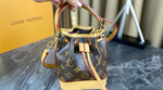 Pre Order Luxury Brown & Cream Logo Bucket Bag