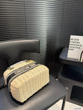 Pre Order Luxury Logo Black Stripe Basket Cross Body HandBag