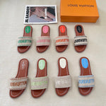 Pre Order Luxury Logo Flat Mules