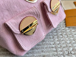 Pre Order Luxury Gold Logo Pink Backpack