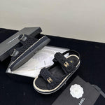 Pre Order Crochet Luxury Gold Logo Sandals
