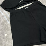Pre Order Luxury Logo Waist Band Shorts & Matching Logo Bralet