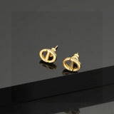 Pre Order Luxury Design Gold Stud Earrings